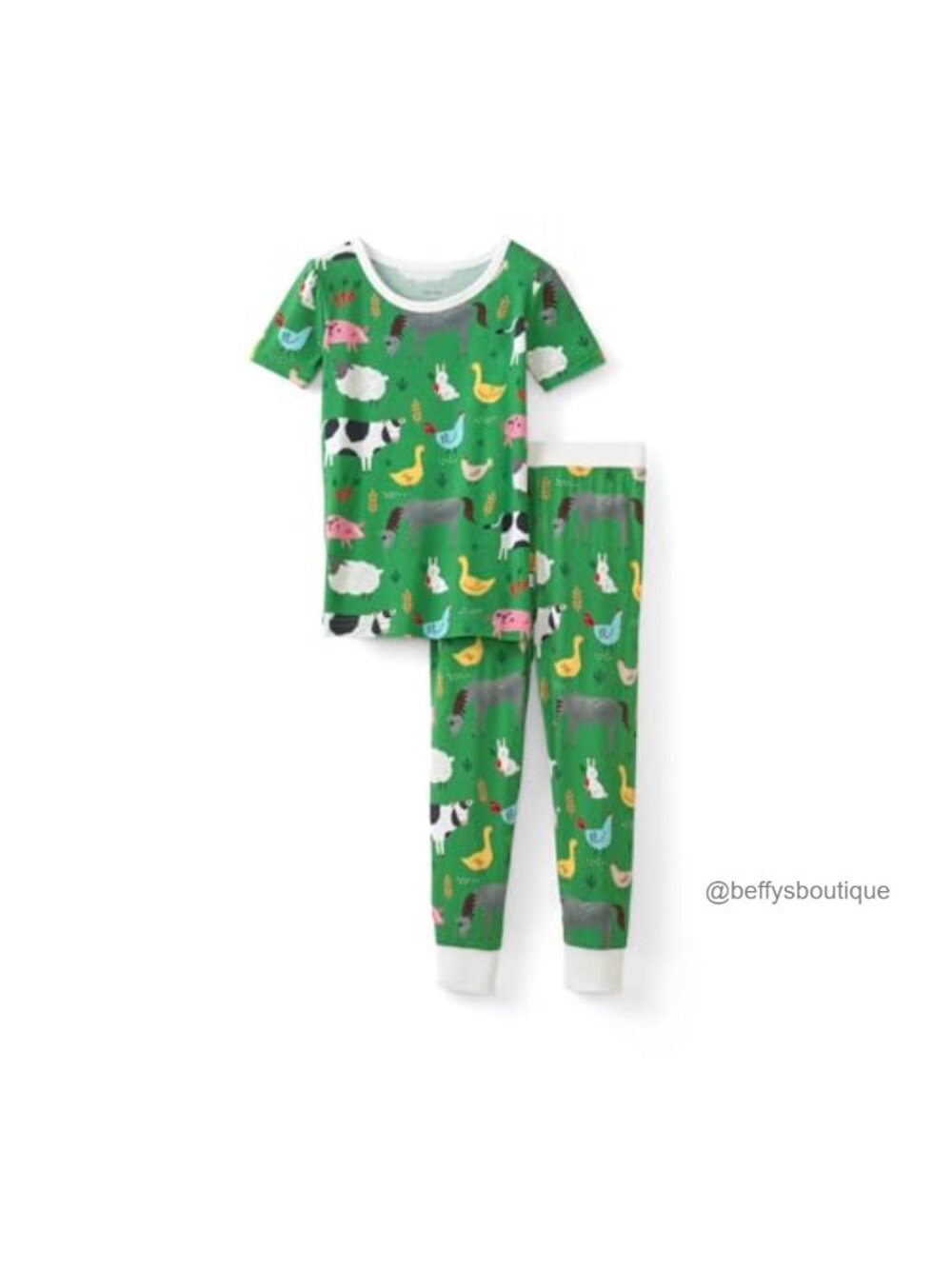 Little Sleepies Short Sleeve Pajama Set Viscose from Bamboo 2-Piece PJs